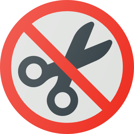 no scissors icon